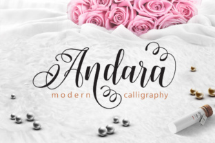 Andara: A Contemporary Calligraphy Font for Refined Editorial Design