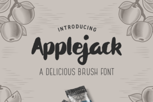 Applejack: The Chubby Brush Script Font for Handmade Product Labels