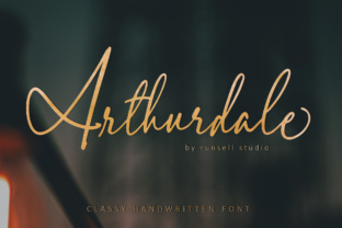 Arthurdale Font Review: Elegant Script for Campaign Visuals