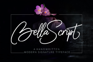 Bella Script Font: A Handwritten Typeface for Crafters and Small Shop Owners