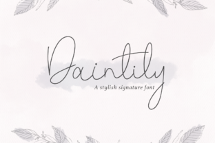 Daintily – A Script Font Built for Real Branding Work