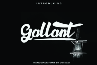 Gallant Font: A Handmade Typeface for Bold Editorial Headlines