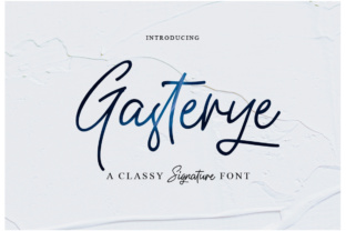 Gasterye: A Hand-Lettering Font with Signature Appeal