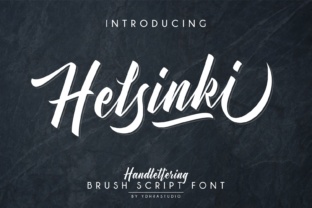 Helsinki: A Handlettered Script Font for Modern Retro Branding