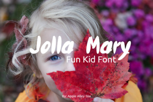 Jolla Mary: A Playful Script Font for Editorial Design