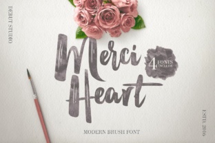 Merci Heart: A Brush Font That Brings Editorial Warmth