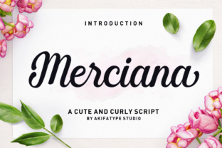 Merciana: A Vintage Script Font for Handmade Product Labels