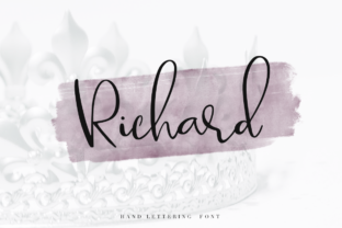 Richard Font: A Calligraphy Typeface for Small Business Branding
