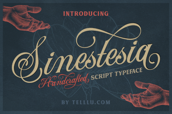 Sinestesia Script Typeface for Standout Campaign Graphics