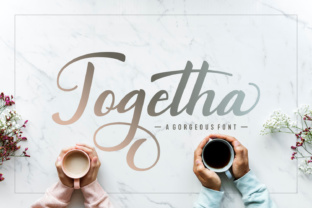 Togetha Script Font: Swirly, Swashy, and Made for Headlines