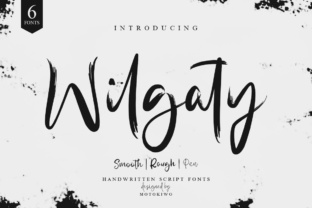 Wilgaty Font: A Handwritten Script Typeface for Editorial Design